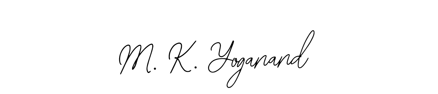 Similarly Bearetta-2O07w is the best handwritten signature design. Signature creator online .You can use it as an online autograph creator for name M. K. Yoganand. M. K. Yoganand signature style 12 images and pictures png