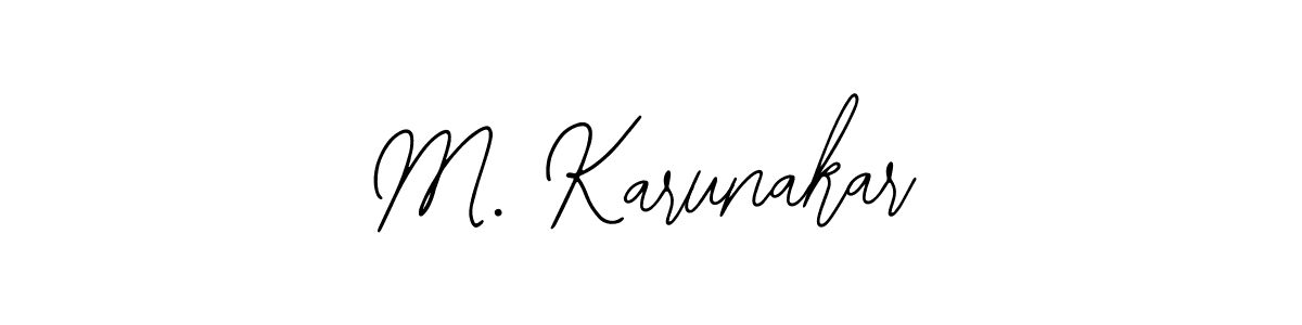 Make a beautiful signature design for name M. Karunakar. With this signature (Bearetta-2O07w) style, you can create a handwritten signature for free. M. Karunakar signature style 12 images and pictures png