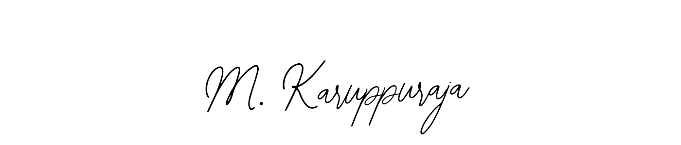 How to Draw M. Karuppuraja signature style? Bearetta-2O07w is a latest design signature styles for name M. Karuppuraja. M. Karuppuraja signature style 12 images and pictures png