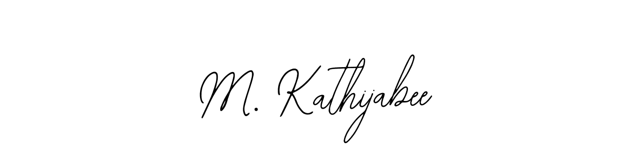 It looks lik you need a new signature style for name M. Kathijabee. Design unique handwritten (Bearetta-2O07w) signature with our free signature maker in just a few clicks. M. Kathijabee signature style 12 images and pictures png