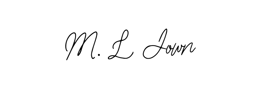 It looks lik you need a new signature style for name M. L Jown. Design unique handwritten (Bearetta-2O07w) signature with our free signature maker in just a few clicks. M. L Jown signature style 12 images and pictures png