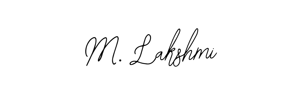 Make a beautiful signature design for name M. Lakshmi. With this signature (Bearetta-2O07w) style, you can create a handwritten signature for free. M. Lakshmi signature style 12 images and pictures png