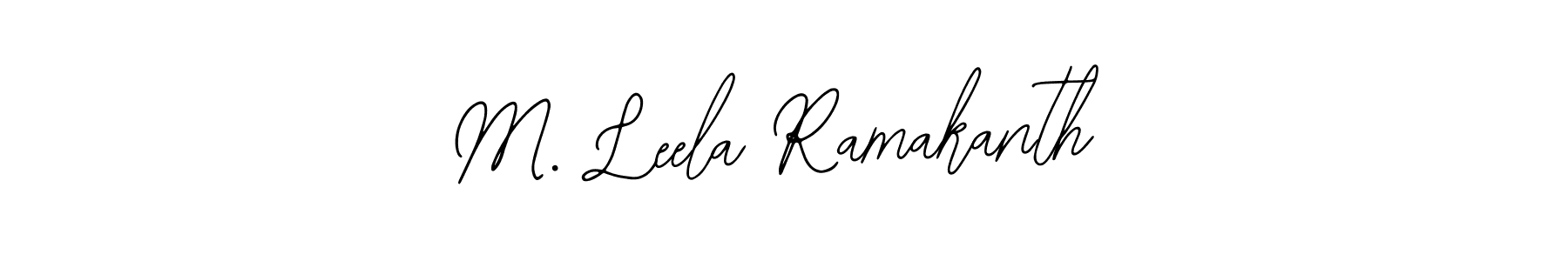 How to make M. Leela Ramakanth name signature. Use Bearetta-2O07w style for creating short signs online. This is the latest handwritten sign. M. Leela Ramakanth signature style 12 images and pictures png