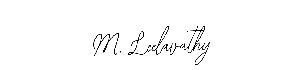 Make a beautiful signature design for name M. Leelavathy. With this signature (Bearetta-2O07w) style, you can create a handwritten signature for free. M. Leelavathy signature style 12 images and pictures png