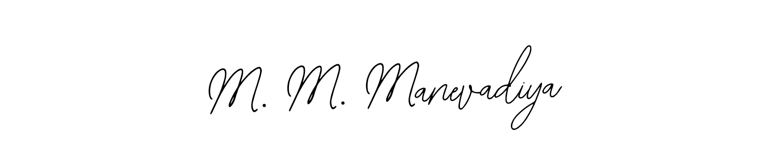 How to make M. M. Manevadiya signature? Bearetta-2O07w is a professional autograph style. Create handwritten signature for M. M. Manevadiya name. M. M. Manevadiya signature style 12 images and pictures png