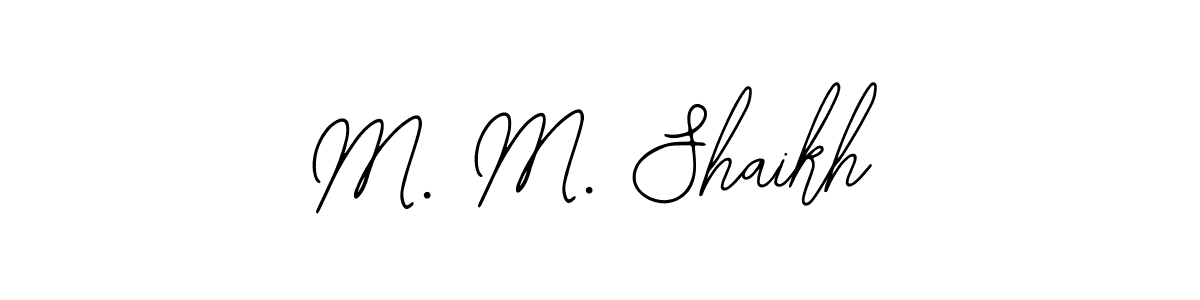 Bearetta-2O07w is a professional signature style that is perfect for those who want to add a touch of class to their signature. It is also a great choice for those who want to make their signature more unique. Get M. M. Shaikh name to fancy signature for free. M. M. Shaikh signature style 12 images and pictures png