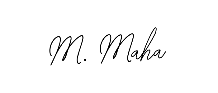 Make a beautiful signature design for name M. Maha. Use this online signature maker to create a handwritten signature for free. M. Maha signature style 12 images and pictures png