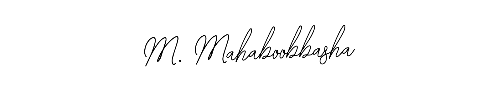 if you are searching for the best signature style for your name M. Mahaboobbasha. so please give up your signature search. here we have designed multiple signature styles  using Bearetta-2O07w. M. Mahaboobbasha signature style 12 images and pictures png