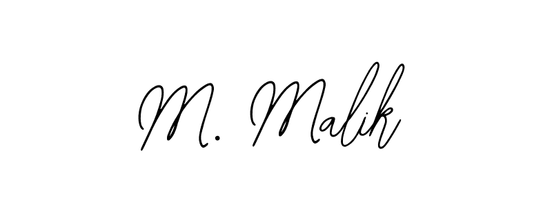 Make a beautiful signature design for name M. Malik. With this signature (Bearetta-2O07w) style, you can create a handwritten signature for free. M. Malik signature style 12 images and pictures png