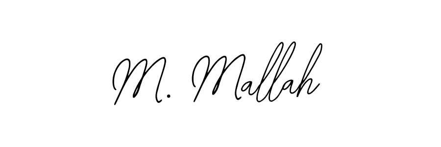 if you are searching for the best signature style for your name M. Mallah. so please give up your signature search. here we have designed multiple signature styles  using Bearetta-2O07w. M. Mallah signature style 12 images and pictures png