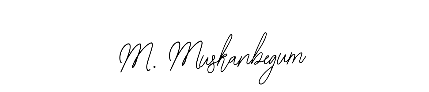 if you are searching for the best signature style for your name M. Muskanbegum. so please give up your signature search. here we have designed multiple signature styles  using Bearetta-2O07w. M. Muskanbegum signature style 12 images and pictures png