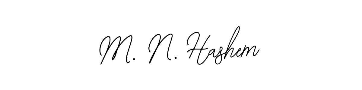 Make a beautiful signature design for name M. N. Hashem. With this signature (Bearetta-2O07w) style, you can create a handwritten signature for free. M. N. Hashem signature style 12 images and pictures png