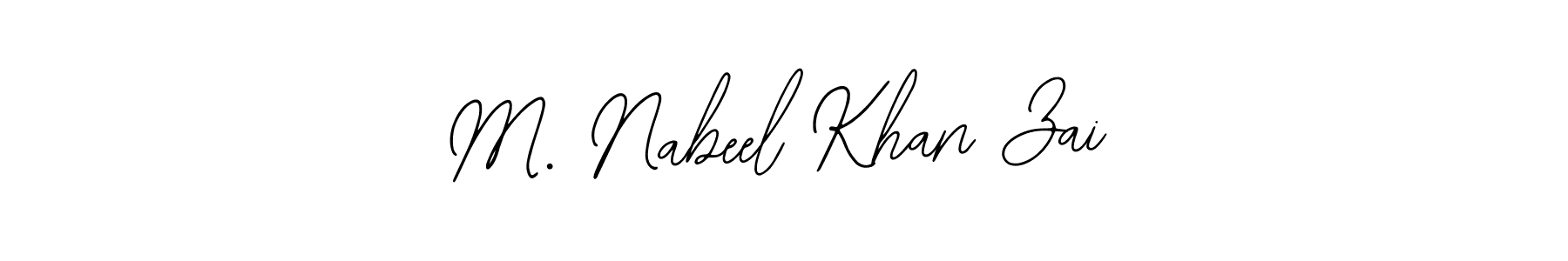 Similarly Bearetta-2O07w is the best handwritten signature design. Signature creator online .You can use it as an online autograph creator for name M. Nabeel Khan Zai. M. Nabeel Khan Zai signature style 12 images and pictures png