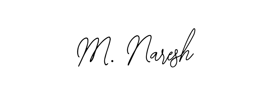 Best and Professional Signature Style for M. Naresh. Bearetta-2O07w Best Signature Style Collection. M. Naresh signature style 12 images and pictures png