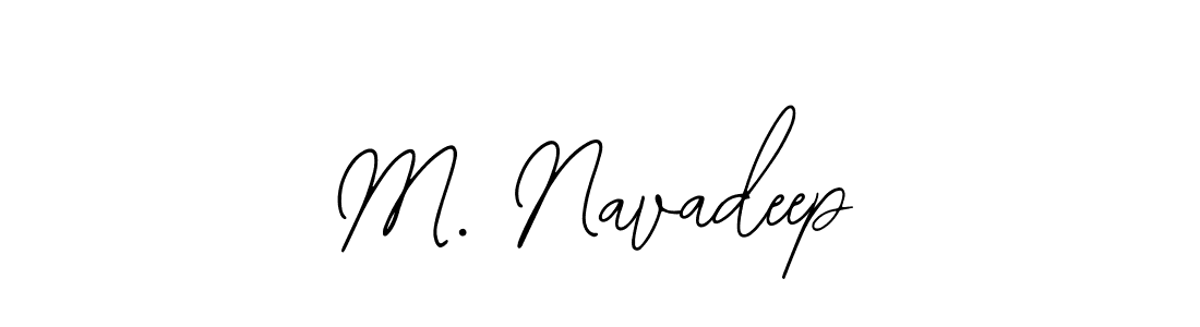 How to Draw M. Navadeep signature style? Bearetta-2O07w is a latest design signature styles for name M. Navadeep. M. Navadeep signature style 12 images and pictures png