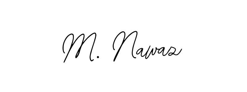 The best way (Bearetta-2O07w) to make a short signature is to pick only two or three words in your name. The name M. Nawaz include a total of six letters. For converting this name. M. Nawaz signature style 12 images and pictures png