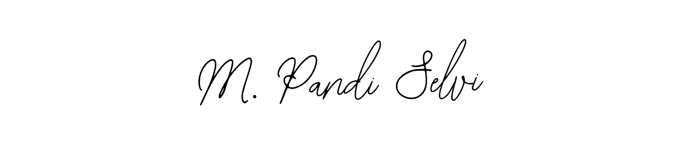 Make a beautiful signature design for name M. Pandi Selvi. With this signature (Bearetta-2O07w) style, you can create a handwritten signature for free. M. Pandi Selvi signature style 12 images and pictures png