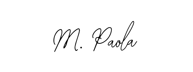 if you are searching for the best signature style for your name M. Paola. so please give up your signature search. here we have designed multiple signature styles  using Bearetta-2O07w. M. Paola signature style 12 images and pictures png