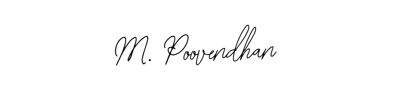 Create a beautiful signature design for name M. Poovendhan. With this signature (Bearetta-2O07w) fonts, you can make a handwritten signature for free. M. Poovendhan signature style 12 images and pictures png