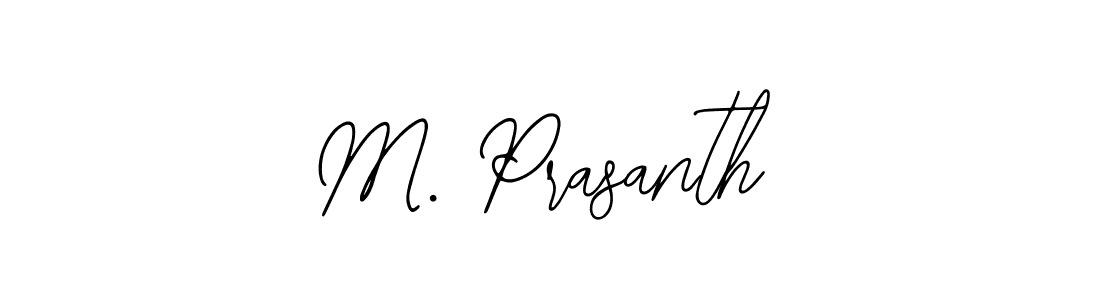 The best way (Bearetta-2O07w) to make a short signature is to pick only two or three words in your name. The name M. Prasanth include a total of six letters. For converting this name. M. Prasanth signature style 12 images and pictures png