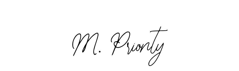 if you are searching for the best signature style for your name M. Prionty. so please give up your signature search. here we have designed multiple signature styles  using Bearetta-2O07w. M. Prionty signature style 12 images and pictures png