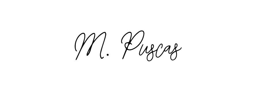 if you are searching for the best signature style for your name M. Puscas. so please give up your signature search. here we have designed multiple signature styles  using Bearetta-2O07w. M. Puscas signature style 12 images and pictures png