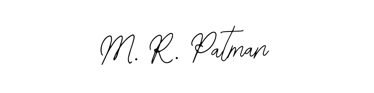 This is the best signature style for the M. R. Patman name. Also you like these signature font (Bearetta-2O07w). Mix name signature. M. R. Patman signature style 12 images and pictures png