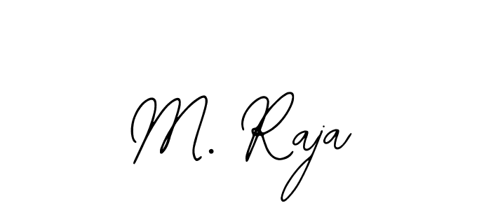 How to make M. Raja name signature. Use Bearetta-2O07w style for creating short signs online. This is the latest handwritten sign. M. Raja signature style 12 images and pictures png