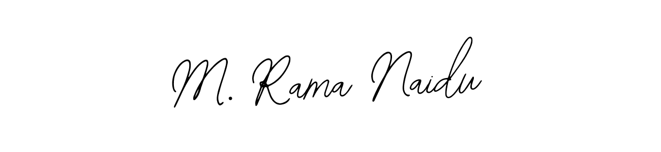 The best way (Bearetta-2O07w) to make a short signature is to pick only two or three words in your name. The name M. Rama Naidu include a total of six letters. For converting this name. M. Rama Naidu signature style 12 images and pictures png