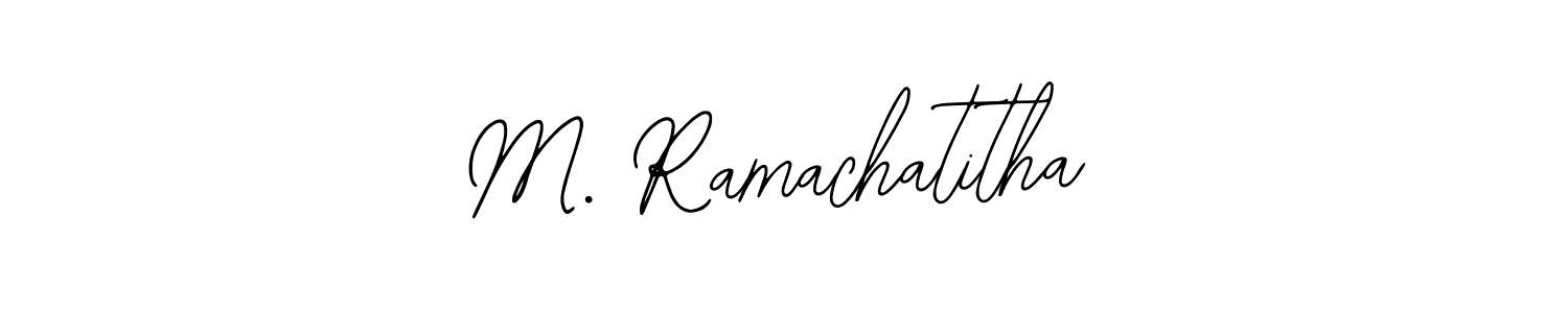 Also we have M. Ramachatitha name is the best signature style. Create professional handwritten signature collection using Bearetta-2O07w autograph style. M. Ramachatitha signature style 12 images and pictures png