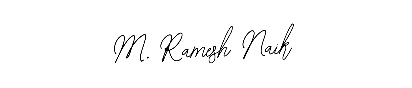 How to make M. Ramesh Naik name signature. Use Bearetta-2O07w style for creating short signs online. This is the latest handwritten sign. M. Ramesh Naik signature style 12 images and pictures png