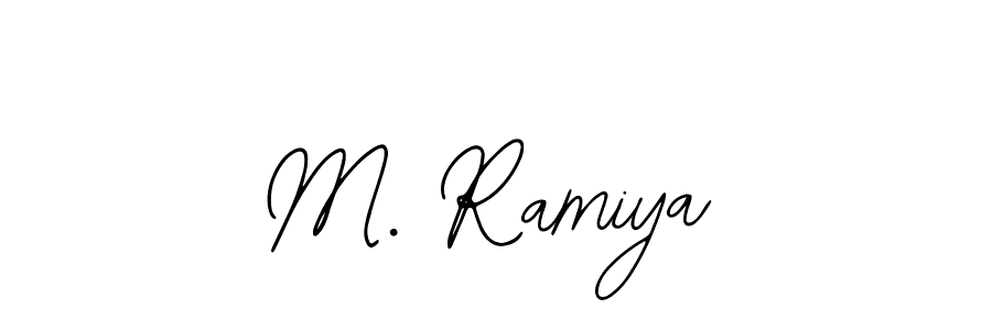 Similarly Bearetta-2O07w is the best handwritten signature design. Signature creator online .You can use it as an online autograph creator for name M. Ramiya. M. Ramiya signature style 12 images and pictures png