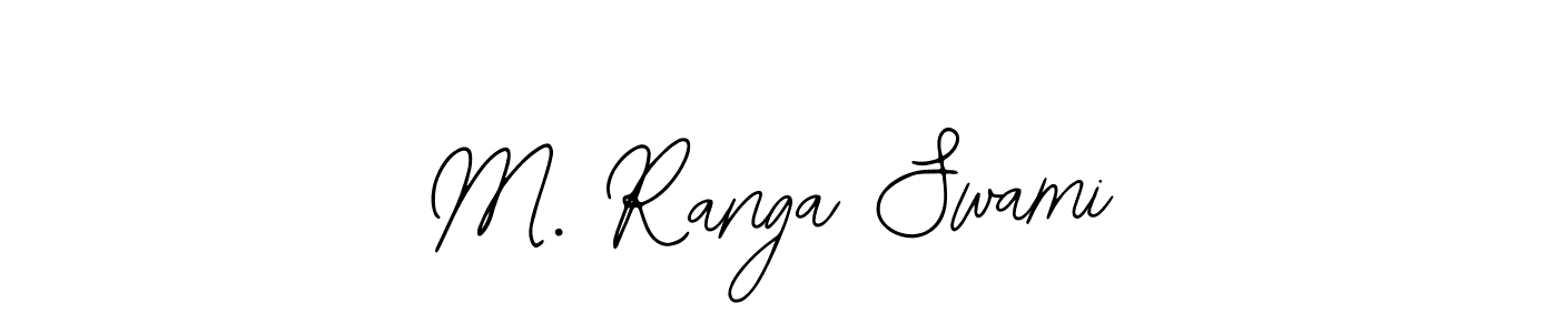Use a signature maker to create a handwritten signature online. With this signature software, you can design (Bearetta-2O07w) your own signature for name M. Ranga Swami. M. Ranga Swami signature style 12 images and pictures png
