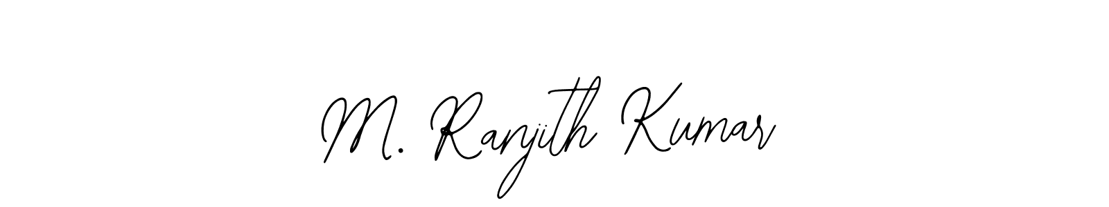 You should practise on your own different ways (Bearetta-2O07w) to write your name (M. Ranjith Kumar) in signature. don't let someone else do it for you. M. Ranjith Kumar signature style 12 images and pictures png