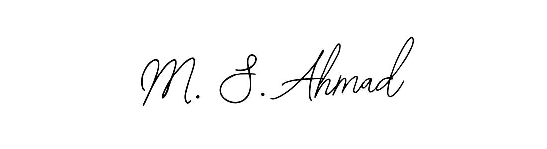 Use a signature maker to create a handwritten signature online. With this signature software, you can design (Bearetta-2O07w) your own signature for name M. S. Ahmad. M. S. Ahmad signature style 12 images and pictures png
