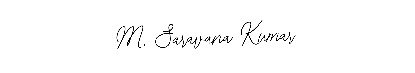 Create a beautiful signature design for name M. Saravana Kumar. With this signature (Bearetta-2O07w) fonts, you can make a handwritten signature for free. M. Saravana Kumar signature style 12 images and pictures png