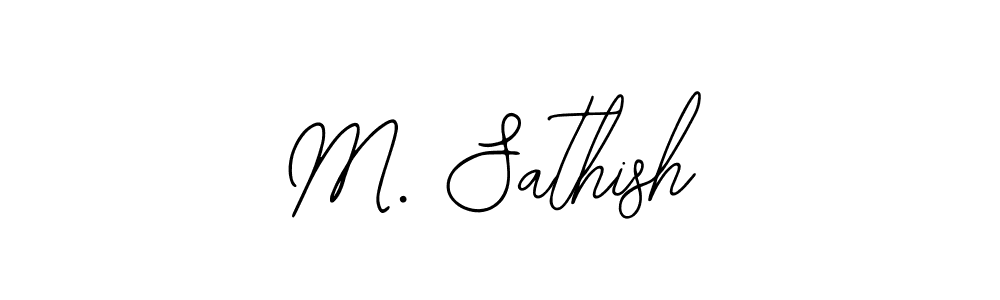 M. Sathish stylish signature style. Best Handwritten Sign (Bearetta-2O07w) for my name. Handwritten Signature Collection Ideas for my name M. Sathish. M. Sathish signature style 12 images and pictures png