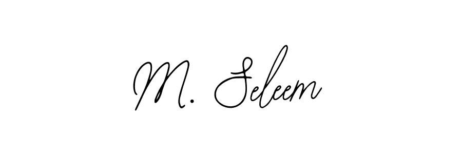 Use a signature maker to create a handwritten signature online. With this signature software, you can design (Bearetta-2O07w) your own signature for name M. Seleem. M. Seleem signature style 12 images and pictures png