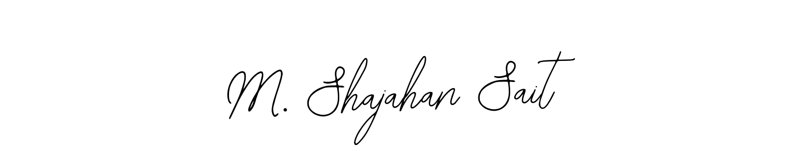 Use a signature maker to create a handwritten signature online. With this signature software, you can design (Bearetta-2O07w) your own signature for name M. Shajahan Sait. M. Shajahan Sait signature style 12 images and pictures png