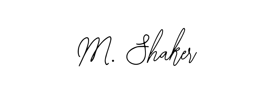 How to make M. Shaker name signature. Use Bearetta-2O07w style for creating short signs online. This is the latest handwritten sign. M. Shaker signature style 12 images and pictures png