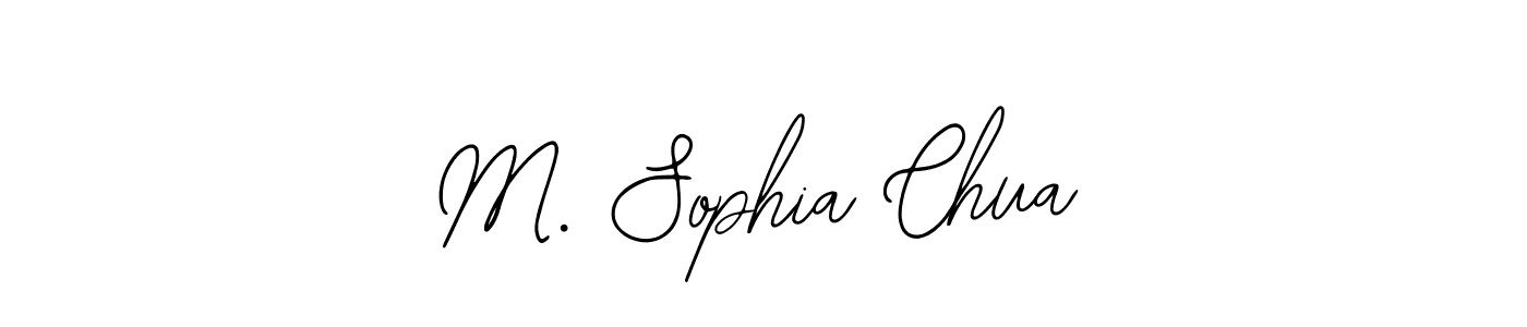 How to make M. Sophia Chua name signature. Use Bearetta-2O07w style for creating short signs online. This is the latest handwritten sign. M. Sophia Chua signature style 12 images and pictures png