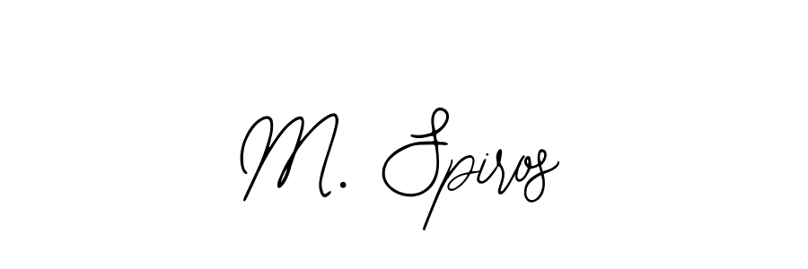 The best way (Bearetta-2O07w) to make a short signature is to pick only two or three words in your name. The name M. Spiros include a total of six letters. For converting this name. M. Spiros signature style 12 images and pictures png