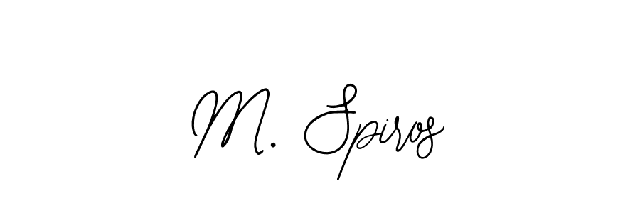 How to make M. Spiros name signature. Use Bearetta-2O07w style for creating short signs online. This is the latest handwritten sign. M. Spiros signature style 12 images and pictures png