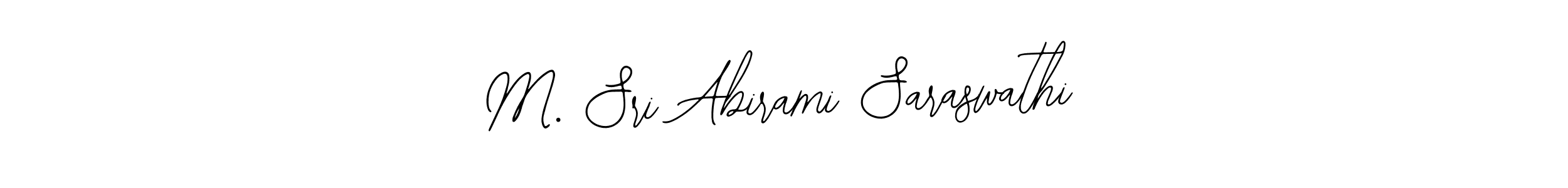 How to make M. Sri Abirami Saraswathi name signature. Use Bearetta-2O07w style for creating short signs online. This is the latest handwritten sign. M. Sri Abirami Saraswathi signature style 12 images and pictures png