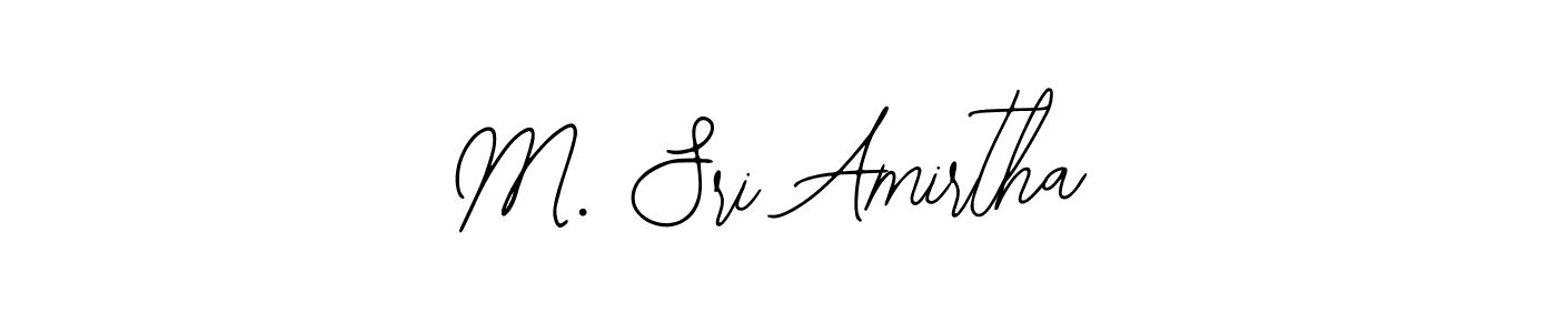 Design your own signature with our free online signature maker. With this signature software, you can create a handwritten (Bearetta-2O07w) signature for name M. Sri Amirtha. M. Sri Amirtha signature style 12 images and pictures png