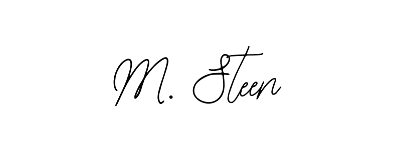 The best way (Bearetta-2O07w) to make a short signature is to pick only two or three words in your name. The name M. Steen include a total of six letters. For converting this name. M. Steen signature style 12 images and pictures png