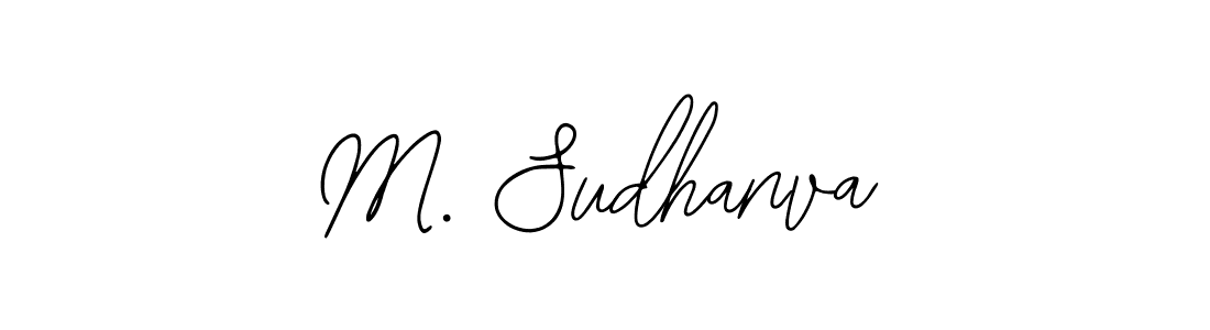 Create a beautiful signature design for name M. Sudhanva. With this signature (Bearetta-2O07w) fonts, you can make a handwritten signature for free. M. Sudhanva signature style 12 images and pictures png