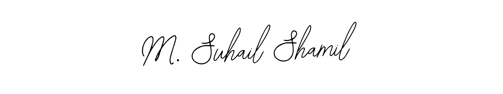 This is the best signature style for the M. Suhail Shamil name. Also you like these signature font (Bearetta-2O07w). Mix name signature. M. Suhail Shamil signature style 12 images and pictures png