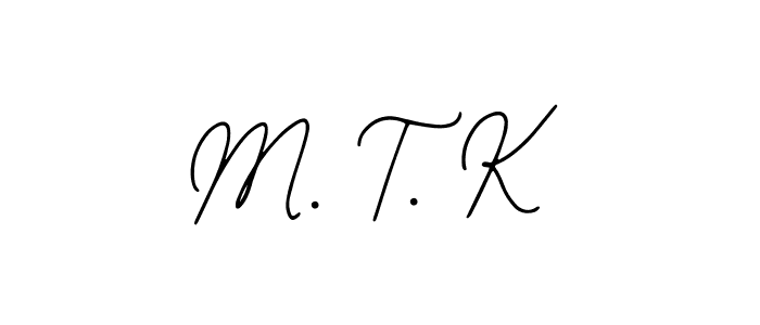 How to make M. T. K signature? Bearetta-2O07w is a professional autograph style. Create handwritten signature for M. T. K name. M. T. K signature style 12 images and pictures png