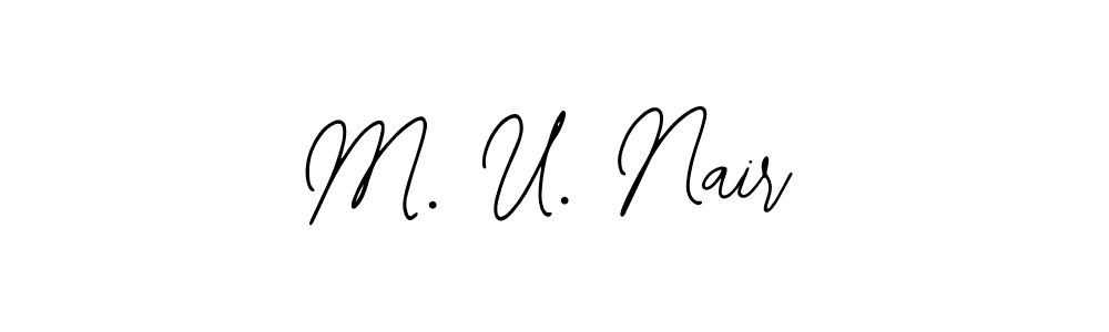 Here are the top 10 professional signature styles for the name M. U. Nair. These are the best autograph styles you can use for your name. M. U. Nair signature style 12 images and pictures png